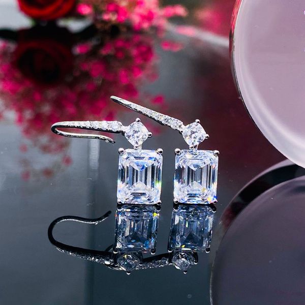 5ct zircon cz real silver color wedding dangle earrings for women bridal party handmade jewelry, Golden
5ct zircon cz real silver color wedding dangle earrings for women bridal party handmade jewelry, Golden