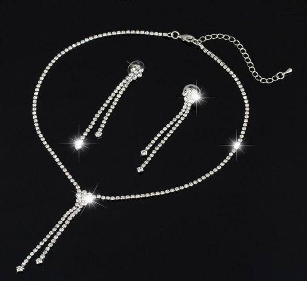 new wedding jewellery set austrian crystal bridal jewelry sets for women long tassel statement necklaceearrings set2343963, Silver
new wedding jewellery set austrian crystal bridal jewelry sets for women long tassel statement necklaceearrings set2343963, Silver