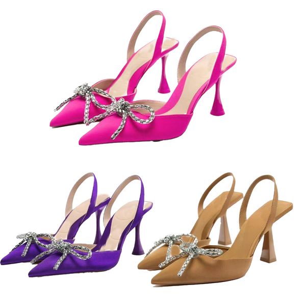 luxury brand 2023 new women's shoes bow women's pointed rhinestone single shoes muller shoes slim high heel sandals, Black
luxury brand 2023 new women's shoes bow women's pointed rhinestone single shoes muller shoes slim high heel sandals, Black