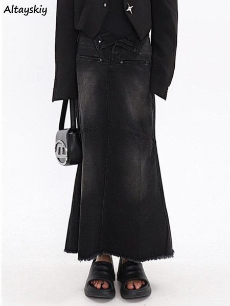 dresses denim maxi skirts women black washed vintage high waist summer elegant streetwear y2k clothes allmatch youth retro faldas mujer, Black;gray
dresses denim maxi skirts women black washed vintage high waist summer elegant streetwear y2k clothes allmatch youth retro faldas mujer, Black;gray