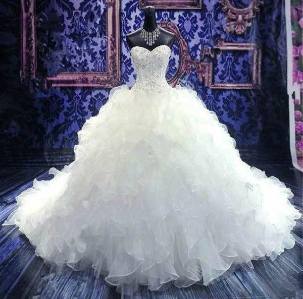 luxury tiered skirts gown wedding dresses princess corset sweetheart cascading ruffles garden bridal dress plus size custom made v6990083, White
luxury tiered skirts gown wedding dresses princess corset sweetheart cascading ruffles garden bridal dress plus size custom made v6990083, White