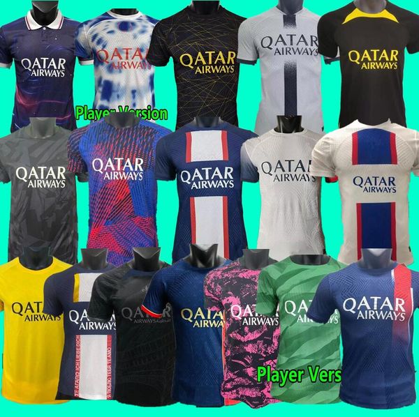 player version 22 23 24 paris mbappe soccer jerseys kimpembe sergio ramos wijnaldum marquinhos football shirt 2022 2023 2024 verratti men ma, Black;gray
player version 22 23 24 paris mbappe soccer jerseys kimpembe sergio ramos wijnaldum marquinhos football shirt 2022 2023 2024 verratti men ma, Black;gray