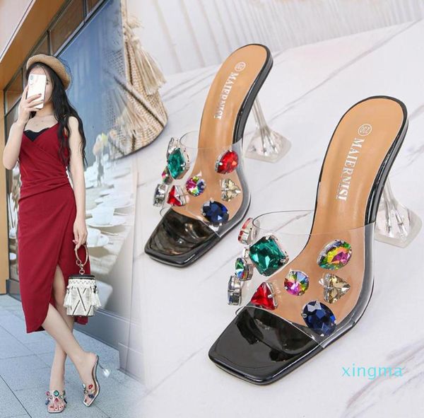 colorful big rhinestone transparent sandals women crystal high heels slippers ladies clear night club shoes diamond sandalias6080078, Black
colorful big rhinestone transparent sandals women crystal high heels slippers ladies clear night club shoes diamond sandalias6080078, Black