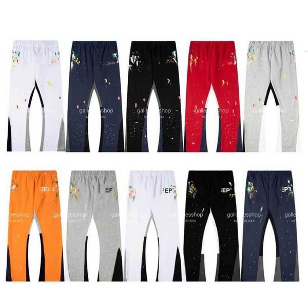 men's pants designer fashion mens jeans galleryes sweatpants depts speckled letter print loose versatile casual uspis to 2xl, Black 
men's pants designer fashion mens jeans galleryes sweatpants depts speckled letter print loose versatile casual uspis to 2xl, Black