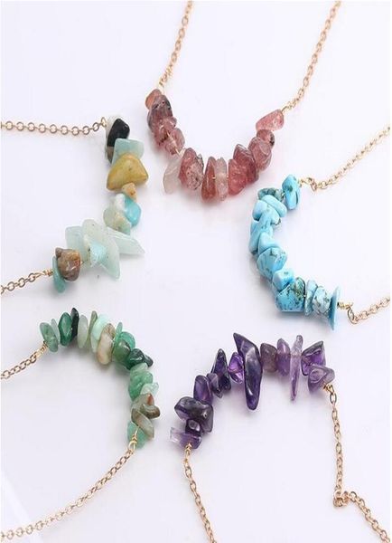 boho natural stone beads necklaces jewelry for women gold plated geometry gravel stone pendant necklace girls gift1561901, Silver
boho natural stone beads necklaces jewelry for women gold plated geometry gravel stone pendant necklace girls gift1561901, Silver