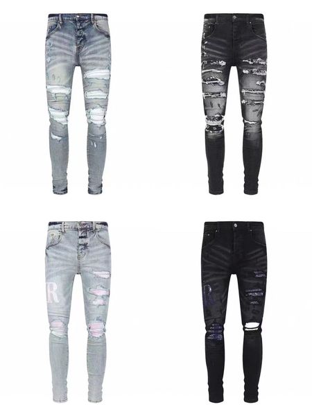 mens jeans distressed motorcycle biker rock skinny slim ripped hole letter brand hip hop denim, Blue
mens jeans distressed motorcycle biker rock skinny slim ripped hole letter brand hip hop denim, Blue