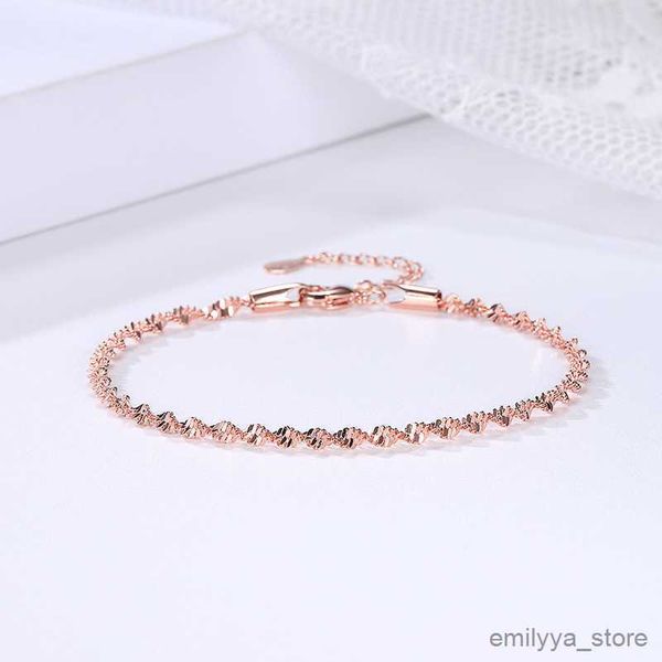 charm bracelets bracelet for women smooth exquisite trendy spiral wave twisted grain rose gold color fashion jewelry gift, Golden;silver
charm bracelets bracelet for women smooth exquisite trendy spiral wave twisted grain rose gold color fashion jewelry gift, Golden;silver