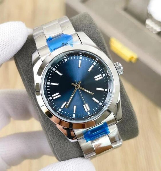 

luxury men's watch automatic quartz leisure watch stainless steel strap 41 36mm dial waterproof watch birthday gift montres de luxe, Slivery;brown