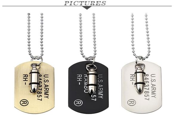women men necklaces hip hop chain jewelry the bullet shape army card pendant nacklace pendant necklaces street dance jewelry chain9983899, Silver
women men necklaces hip hop chain jewelry the bullet shape army card pendant nacklace pendant necklaces street dance jewelry chain9983899, Silver