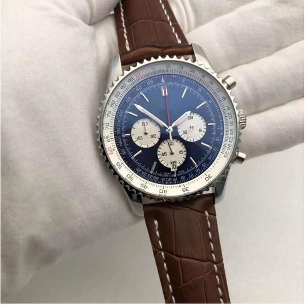 multi style men full function quartz chronograph 44mm watch leather steel strap sport life waterproof watches designer watchs, Slivery;brown
multi style men full function quartz chronograph 44mm watch leather steel strap sport life waterproof watches designer watchs, Slivery;brown