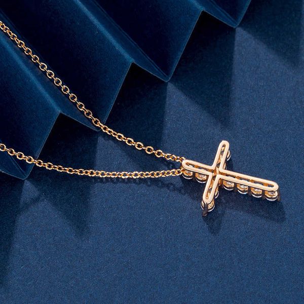 designer's tiffay cross necklace s925 sterling silver diamond full pendant creative simple light luxury small collarbone chain 1u7a, Black
designer's tiffay cross necklace s925 sterling silver diamond full pendant creative simple light luxury small collarbone chain 1u7a, Black