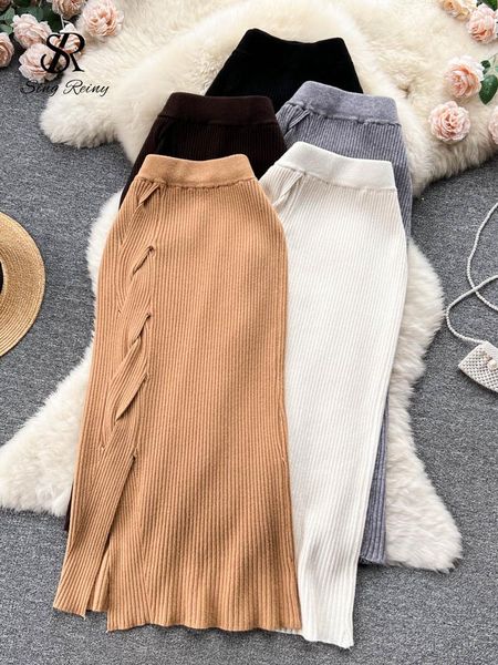 dresses singreiny women solid ol knitted skirt 2022 temperament high waist cross design fashion bodycon winter midi long sweater skirt, Black;gray
dresses singreiny women solid ol knitted skirt 2022 temperament high waist cross design fashion bodycon winter midi long sweater skirt, Black;gray