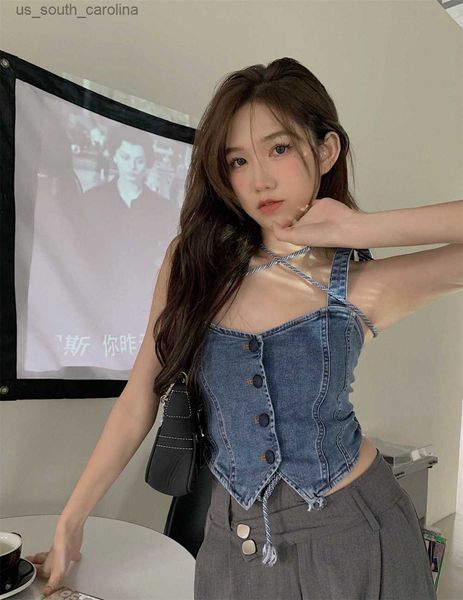 camis women's tanks camis backless denim tank female 2023 ropa mujer lace up harajuku y2k summer fashion vest women casual korean cami, White
camis women's tanks camis backless denim tank female 2023 ropa mujer lace up harajuku y2k summer fashion vest women casual korean cami, White