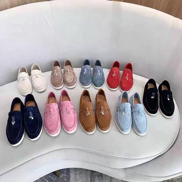 summer walk charms suede loafers shoes moccasins naked color genuine leather men casual slip on flats women luxury designers flat dress shoe, Black
summer walk charms suede loafers shoes moccasins naked color genuine leather men casual slip on flats women luxury designers flat dress shoe, Black