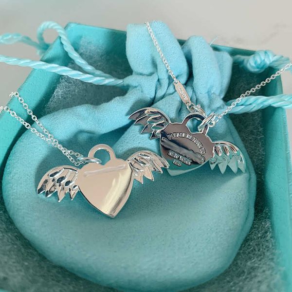 designer ay s925 sterling silver love wings necklace women's minor design sense advanced collar chain angel pendant
designer ay s925 sterling silver love wings necklace women's minor design sense advanced collar chain angel pendant