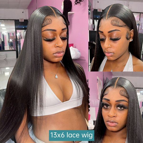 13*4 glueless wig human hair ready to wear transparent straight lace closure wigs preplucked natural hairline for women, Black;brown
13*4 glueless wig human hair ready to wear transparent straight lace closure wigs preplucked natural hairline for women, Black;brown