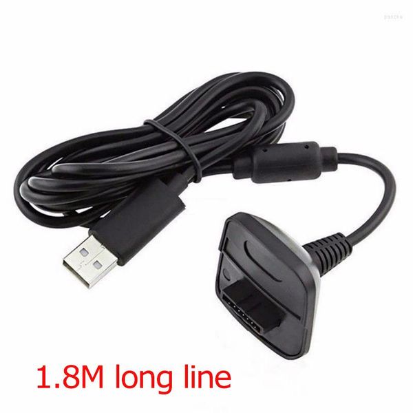 Image of Game Controllers Charging Cable For Xbox 360 Gamepad Wireless Remote Controller 1.8m USB Adapter Joystick Power Supply Charger Cables