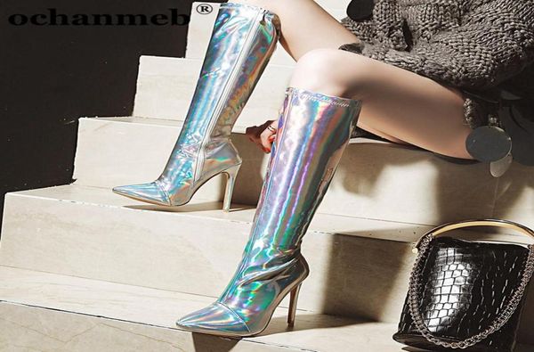 woman 12cm stiletto heels pointed toe knee high boots women female holographic mirror silver gold party club dancing boots shoes1577215, Black
woman 12cm stiletto heels pointed toe knee high boots women female holographic mirror silver gold party club dancing boots shoes1577215, Black