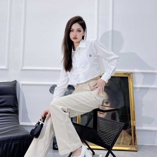 fashion shirt designer blouse lapel short section long sleeved shirts letter embroidery shirt womens clothing business casual cardigan coat, White
fashion shirt designer blouse lapel short section long sleeved shirts letter embroidery shirt womens clothing business casual cardigan coat, White