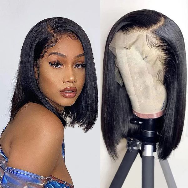 13x4 short bob wigs lace front human hair wigs for women brazilian bone straight 12ahuman hair wigs transparent lace closure 4x4, Black;brown
13x4 short bob wigs lace front human hair wigs for women brazilian bone straight 12ahuman hair wigs transparent lace closure 4x4, Black;brown