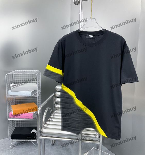 xinxinbuy men designer tee t shirt 23ss panelled double letter printing pattern short sleeve cotton women black white xs-xl, Black;brown
xinxinbuy men designer tee t shirt 23ss panelled double letter printing pattern short sleeve cotton women black white xs-xl, Black;brown
