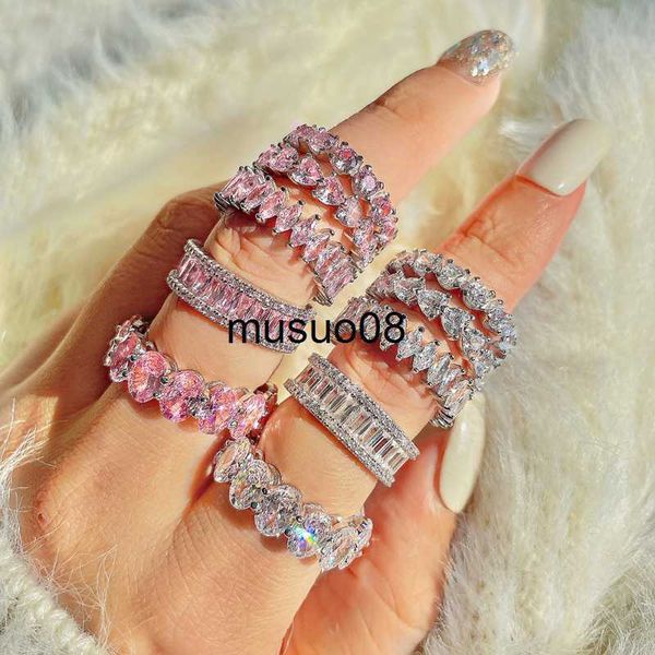 band rings pink and white full range of fashion zirconia ring large horse eye shiny cz crystal luxury women jewelry gift anniversary gift j2, Silver
band rings pink and white full range of fashion zirconia ring large horse eye shiny cz crystal luxury women jewelry gift anniversary gift j2, Silver