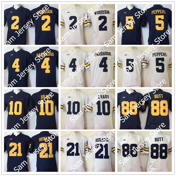 michigan wolverines limited college jersey 4 jim harbaugh 2 woodson 5 peppers 10 brady 21 howard 88 butt white navy blue stitched football j, Black;red
michigan wolverines limited college jersey 4 jim harbaugh 2 woodson 5 peppers 10 brady 21 howard 88 butt white navy blue stitched football j, Black;red