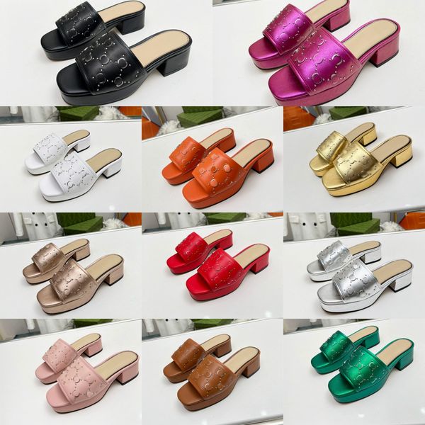 womens platform slippers genuine leather metallic wedges sandal designer pumps high heels double g letters slides logo heel flip flops chunk, Black
womens platform slippers genuine leather metallic wedges sandal designer pumps high heels double g letters slides logo heel flip flops chunk, Black