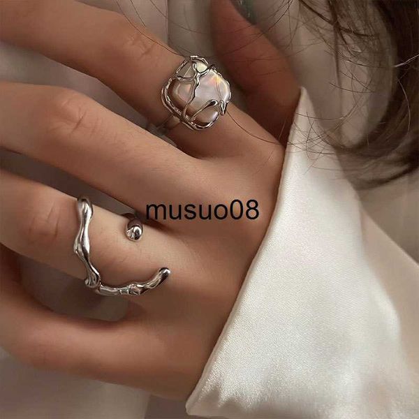 band rings ins fashion silver color minimalist irregular twined finger rings creative geometric punk opening rings for women girls jewelry j
band rings ins fashion silver color minimalist irregular twined finger rings creative geometric punk opening rings for women girls jewelry j