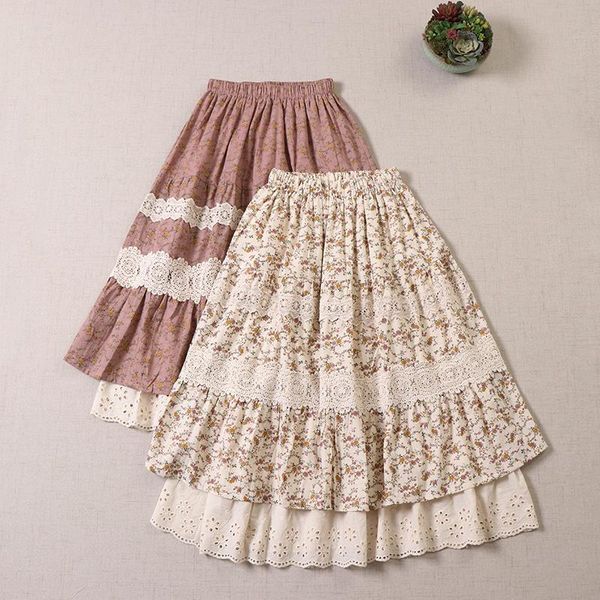 dresses summer mori sweet floral skirt women elastic waist cotton lace spliced skirts 5088, Black;gray
dresses summer mori sweet floral skirt women elastic waist cotton lace spliced skirts 5088, Black;gray