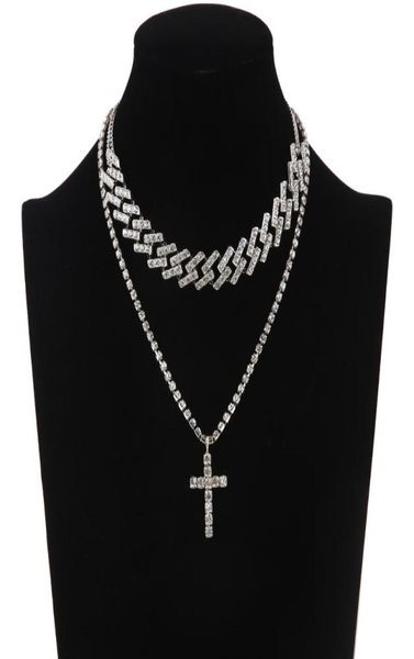 chains iced out cuban link chain necklace set cross pendant jewelry for women rhinestone choker luxury bling hip hop jewellery2667516, Silver
chains iced out cuban link chain necklace set cross pendant jewelry for women rhinestone choker luxury bling hip hop jewellery2667516, Silver