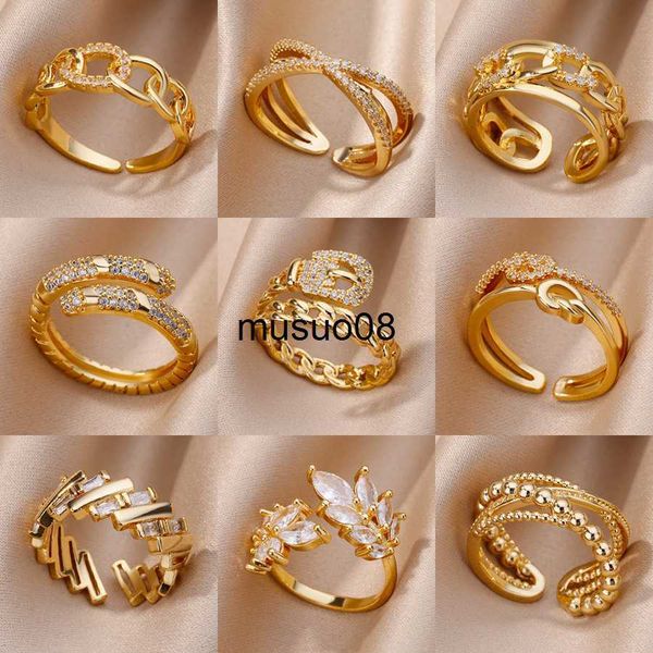 band rings belt chain rings for women men gold plated stainless steel ring 2023 trend luxury korean fashion aesthetic jewelry anillos mujer, Silver
band rings belt chain rings for women men gold plated stainless steel ring 2023 trend luxury korean fashion aesthetic jewelry anillos mujer, Silver