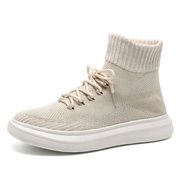 2021 autumn winter new couple socks shoes women thick-soled casual large size net red knitted short boots women breathable shoes, Black
2021 autumn winter new couple socks shoes women thick-soled casual large size net red knitted short boots women breathable shoes, Black