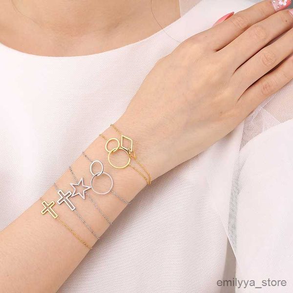 charm bracelets heart personality bracelet stainless steel charm chain friendship bracelet tadjustable geometric bracelet for womens jewelry, Golden;silver
charm bracelets heart personality bracelet stainless steel charm chain friendship bracelet tadjustable geometric bracelet for womens jewelry, Golden;silver