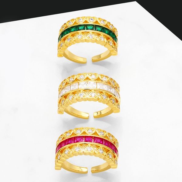 luxury double layer heart wedding ring korean cubic zirconia women ring fine 18k gold plate jewelry accessories gothic jewelry, Silver
luxury double layer heart wedding ring korean cubic zirconia women ring fine 18k gold plate jewelry accessories gothic jewelry, Silver