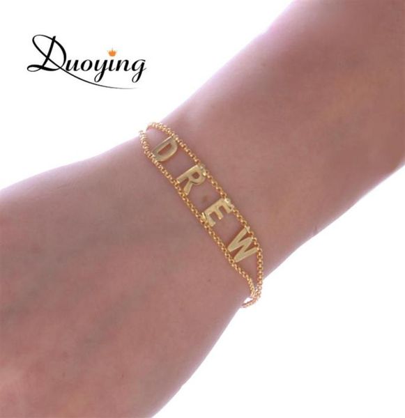 duoying double chain link bracelet diy custom capital letter bracelets personalized jewelry initials name bracelet new for etsy j12785187, Golden;silver
duoying double chain link bracelet diy custom capital letter bracelets personalized jewelry initials name bracelet new for etsy j12785187, Golden;silver