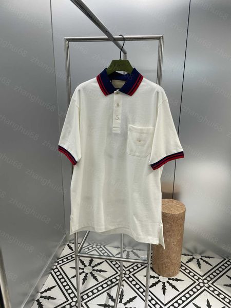 23ss tee womens t-shirt womens designer clothing color matching striped lapel alphabet embroidery pocket back logo print short sleeve polo s, White
23ss tee womens t-shirt womens designer clothing color matching striped lapel alphabet embroidery pocket back logo print short sleeve polo s, White