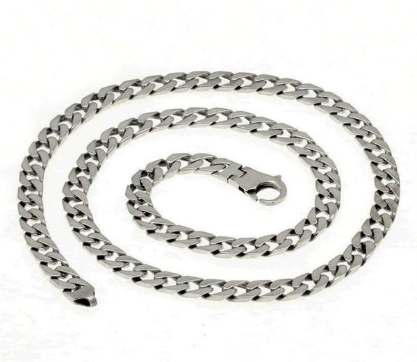 100 solid s925 sterling silver miami cuban chains necklace for mens womens fine jewelry lock 7mm 50 55 60cm tank clasp chain x0509618965
100 solid s925 sterling silver miami cuban chains necklace for mens womens fine jewelry lock 7mm 50 55 60cm tank clasp chain x0509618965