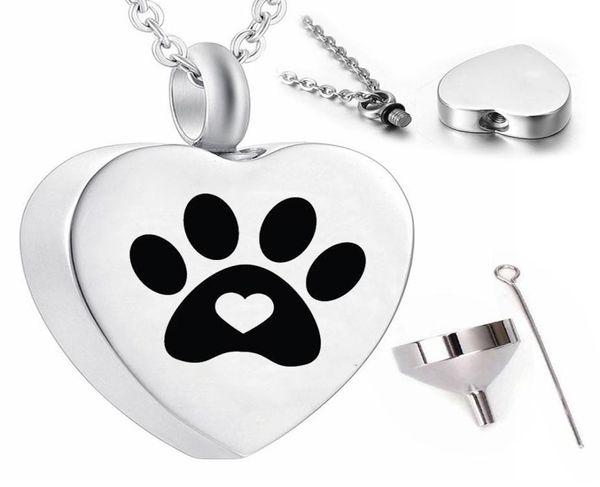 whole heartshaped dog paw print ashes urn souvenir pendant necklace to commemorate pet funeral7712373, Silver
whole heartshaped dog paw print ashes urn souvenir pendant necklace to commemorate pet funeral7712373, Silver