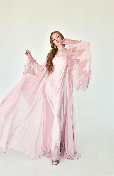 two pieces bridal sleepwear soft chiffon appliqued lace long sleeves custom made sweep train evening robes nightgown2976503, Black;red
two pieces bridal sleepwear soft chiffon appliqued lace long sleeves custom made sweep train evening robes nightgown2976503, Black;red