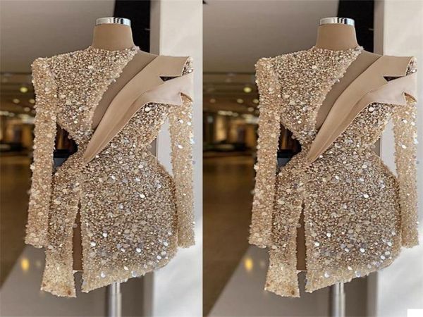champagne evening dresses cocktail luxury sequins beads high neck long sleeves prom dress formal party gowns custom made knee leng1540483, Black
champagne evening dresses cocktail luxury sequins beads high neck long sleeves prom dress formal party gowns custom made knee leng1540483, Black