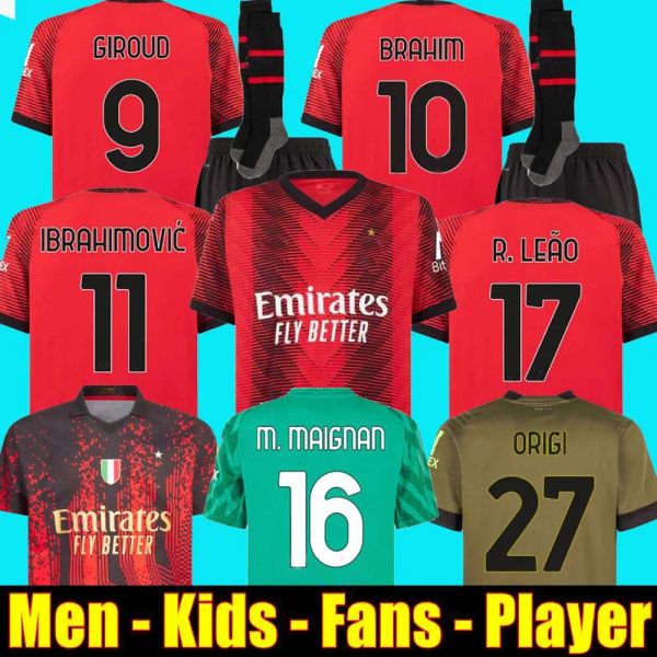 ibrahimovic 23 24 koche soccer jerseys ac milans giroud de ketelaere r. leao tonali theo football shirt special fourth 4th men kids kit unif, Black;yellow
ibrahimovic 23 24 koche soccer jerseys ac milans giroud de ketelaere r. leao tonali theo football shirt special fourth 4th men kids kit unif, Black;yellow