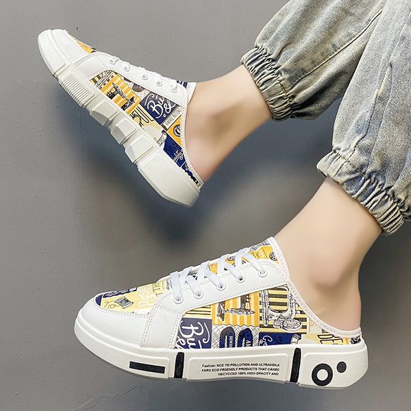 mens summer without heel shoes lazy slippers for men outdoor slip-on footwear new fashion mens half slippers casual shoes, Black
mens summer without heel shoes lazy slippers for men outdoor slip-on footwear new fashion mens half slippers casual shoes, Black