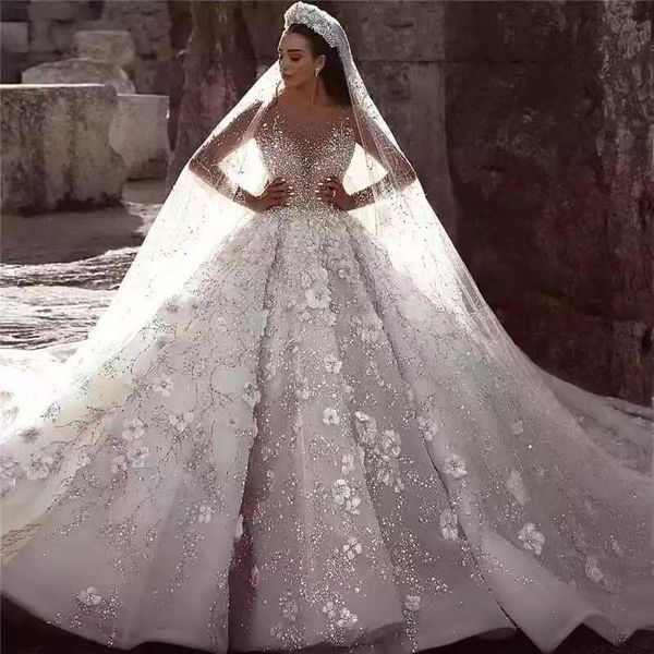 2023 luxury plus size wedding dresses beading bridal gowns long sleeve crystal lace appliqued sequined vestidos de novia arabic aso ebi luxu, White
2023 luxury plus size wedding dresses beading bridal gowns long sleeve crystal lace appliqued sequined vestidos de novia arabic aso ebi luxu, White