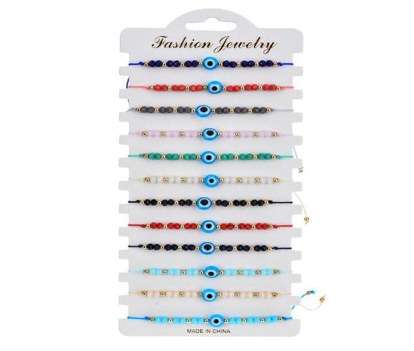 12 pcs colorful evil eye beaded bracelets handmade braided string good luck nazar amulet bangle lucky turkish religious symbol bra4620300, Golden;silver
12 pcs colorful evil eye beaded bracelets handmade braided string good luck nazar amulet bangle lucky turkish religious symbol bra4620300, Golden;silver
