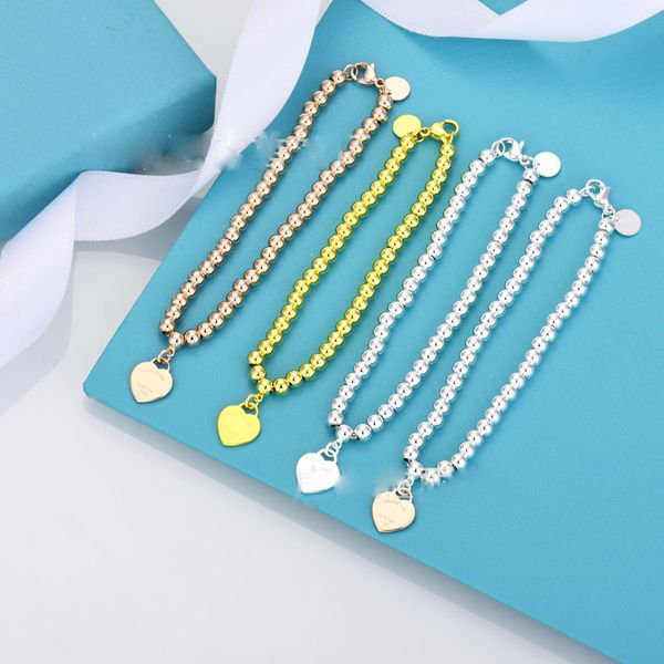 luxury brand bead love heart designer charm bracelets for women girls 4mm simple cute sterling silver elegant bracelet jewelry, Golden;silver
luxury brand bead love heart designer charm bracelets for women girls 4mm simple cute sterling silver elegant bracelet jewelry, Golden;silver
