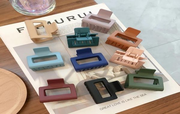 women girls matte resin hair claws 5cm solid color frosted barrettes geometric square hollow shark hair clip hair accessories4881121, Golden;silver
women girls matte resin hair claws 5cm solid color frosted barrettes geometric square hollow shark hair clip hair accessories4881121, Golden;silver