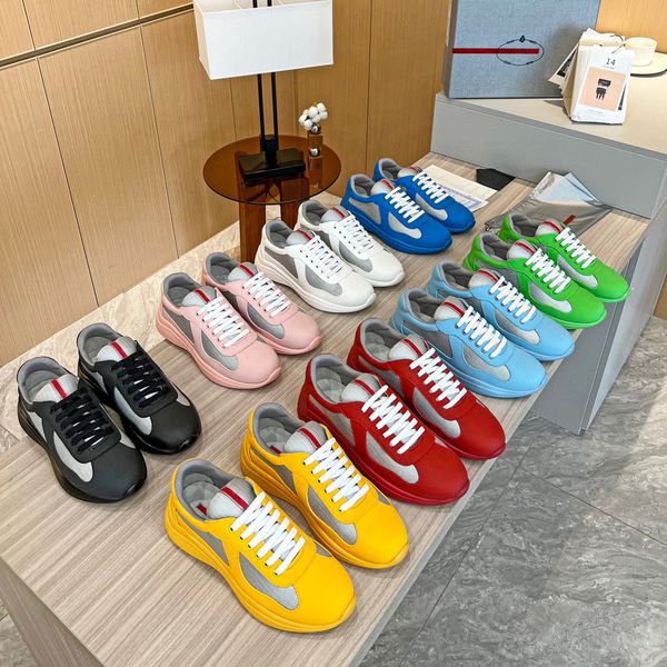 america cup sneakers luxury platform sneakers soft rubber lightweight and breathable summer durable sneakers designer cowhide shoes lace-up, Black
america cup sneakers luxury platform sneakers soft rubber lightweight and breathable summer durable sneakers designer cowhide shoes lace-up, Black