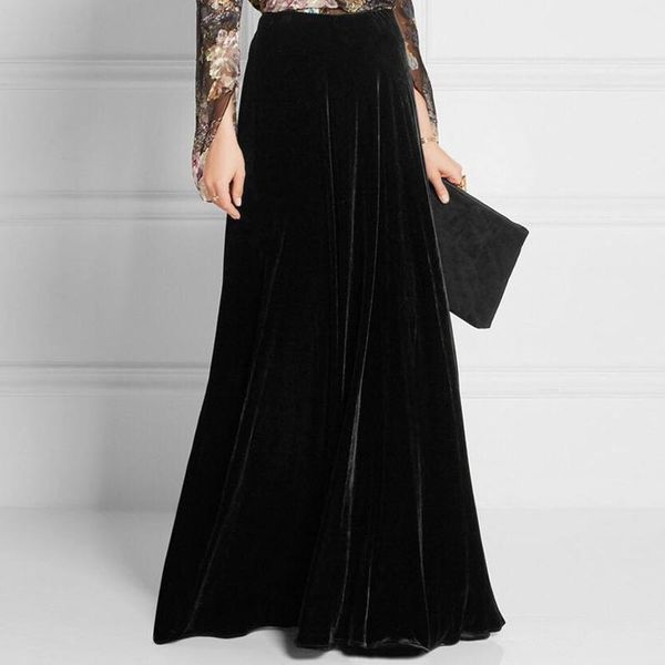 dresses 2022 s5xl fashion long maxi aline skirts for women elastic waist autumn and winter velour veet black skirt, Black;gray
dresses 2022 s5xl fashion long maxi aline skirts for women elastic waist autumn and winter velour veet black skirt, Black;gray