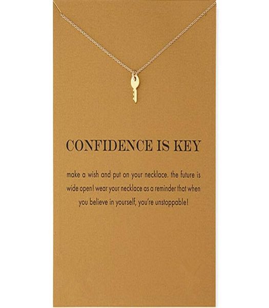 choker necklaces with card gold silver key pendant necklace for fashion women jewelry confidence is key6922794
choker necklaces with card gold silver key pendant necklace for fashion women jewelry confidence is key6922794